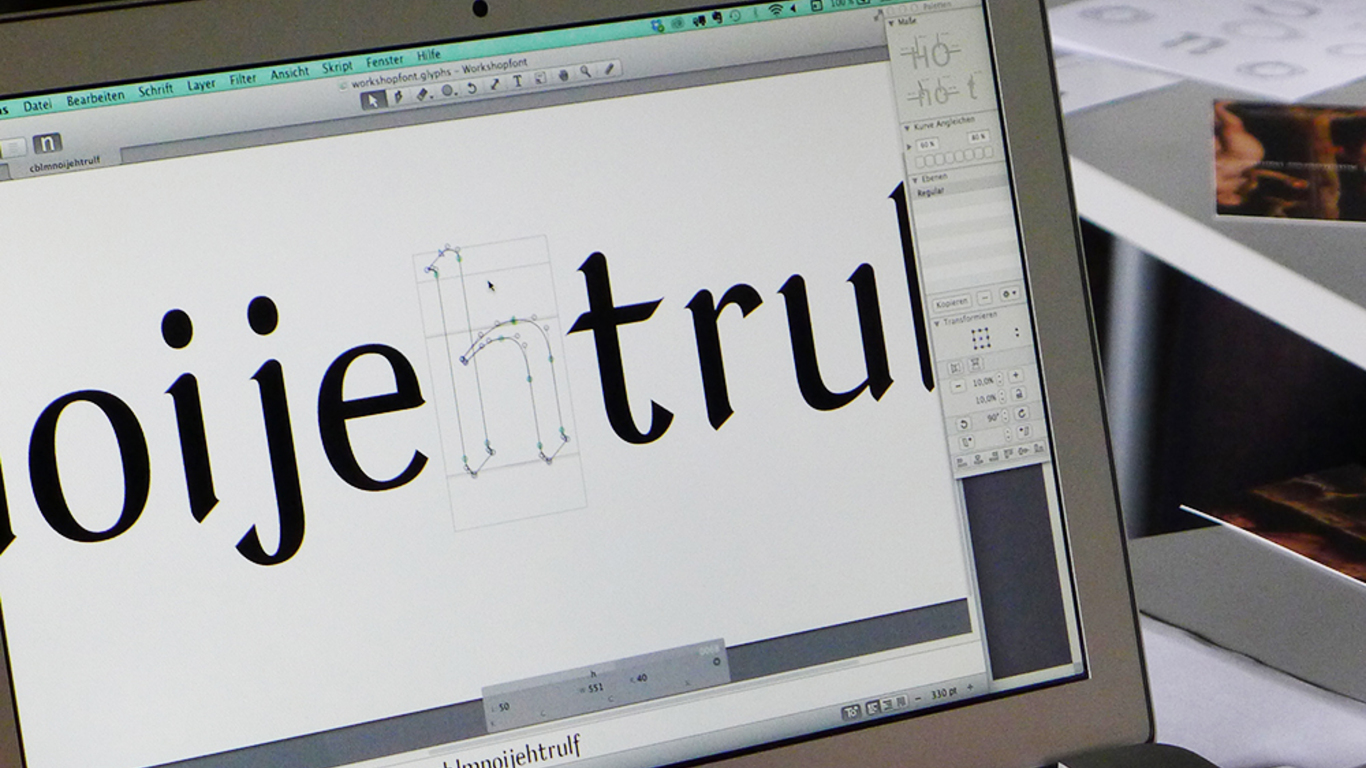 Designing a Schrift. Typedesign mit Glyphs 2