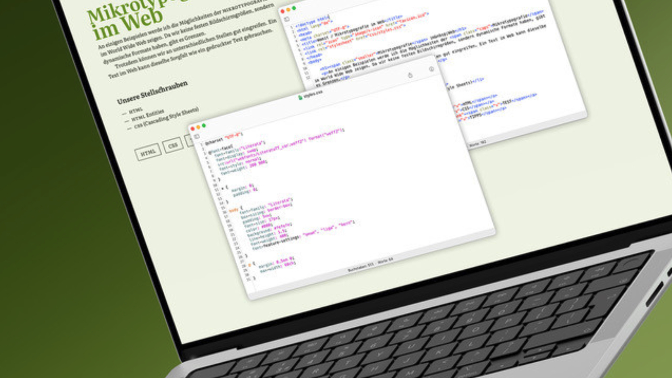 Typografische Dimensionen von Websites