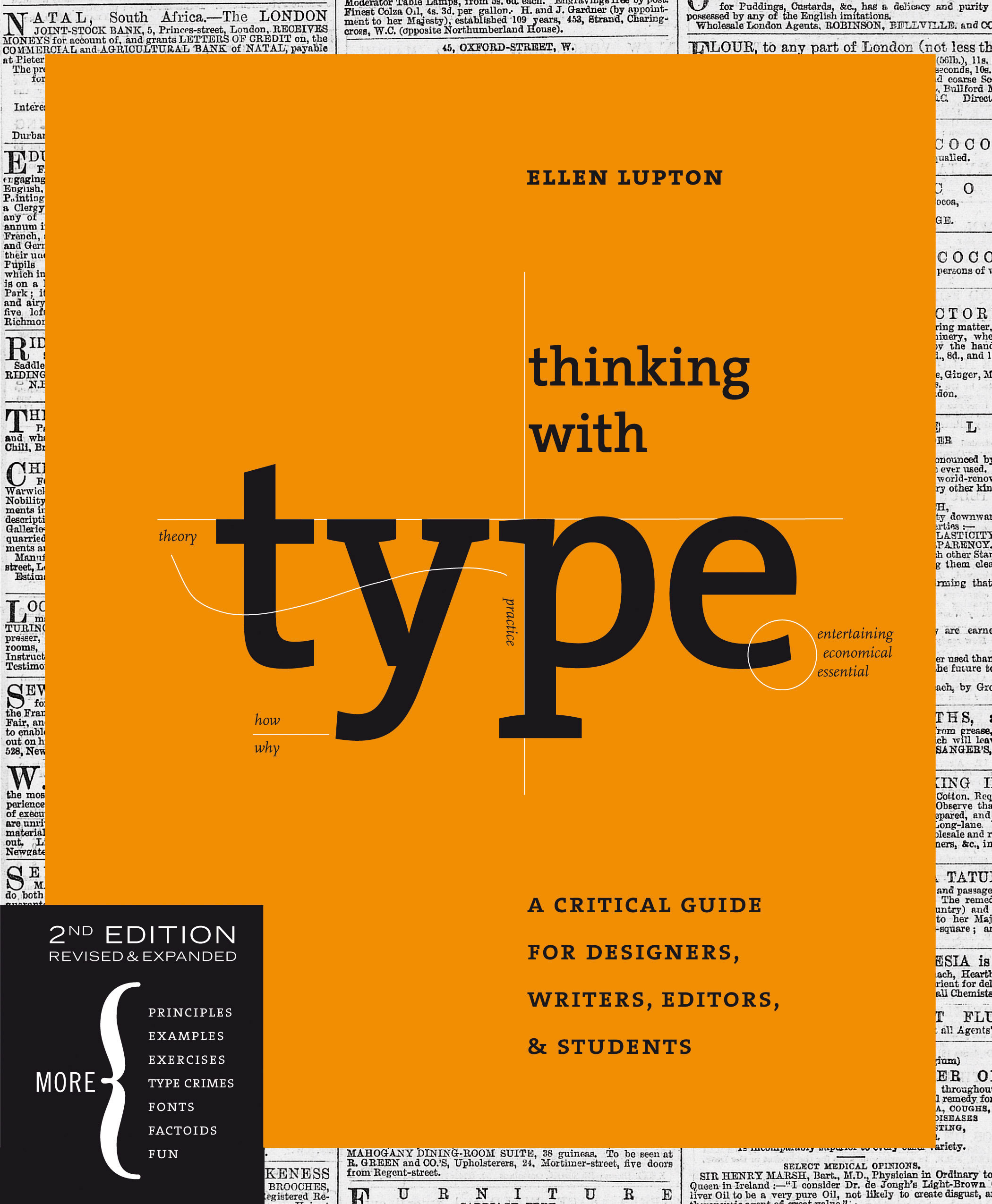 Ellen Lupton: Gestaltung und Herausgabe (et al.) des Buches »Thinking with Type«, 2010