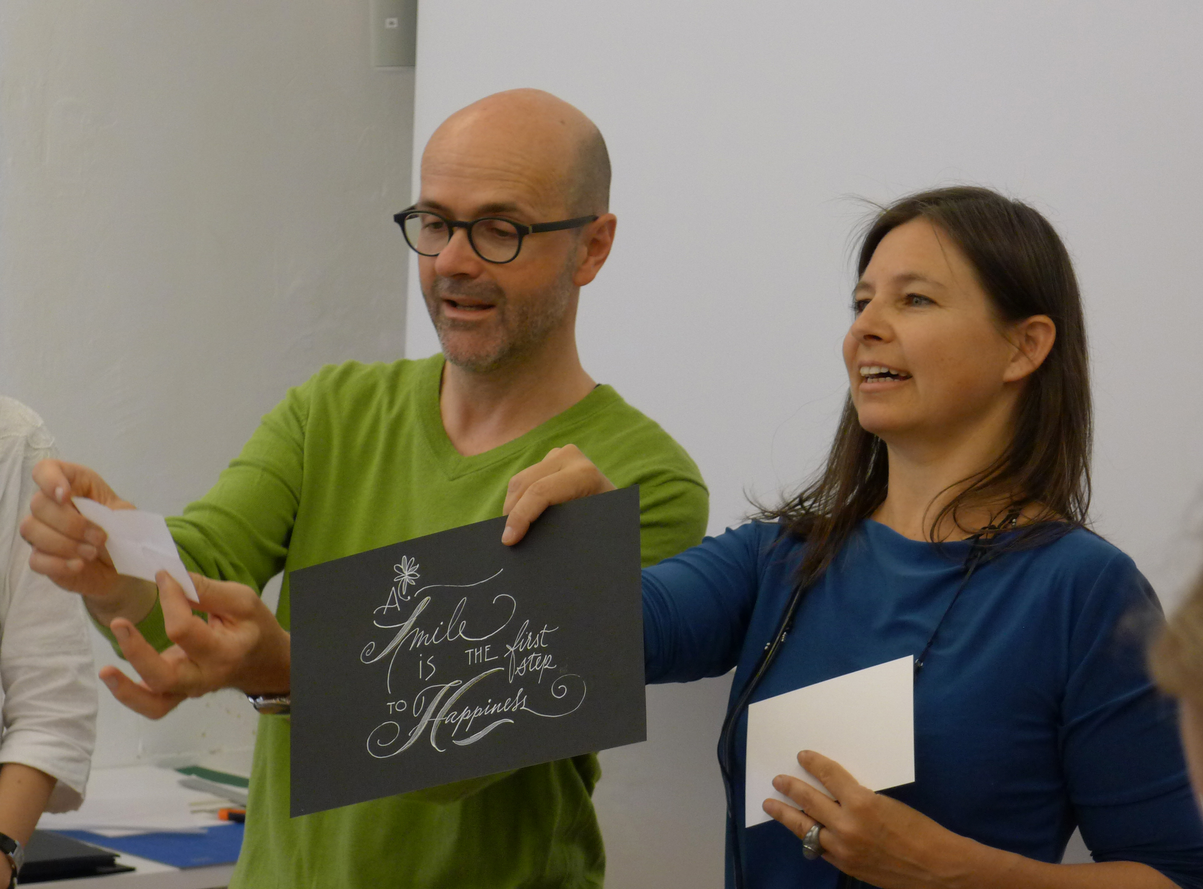 Workshop Handlettering mit Petra Wöhrmann und Roland Stieger