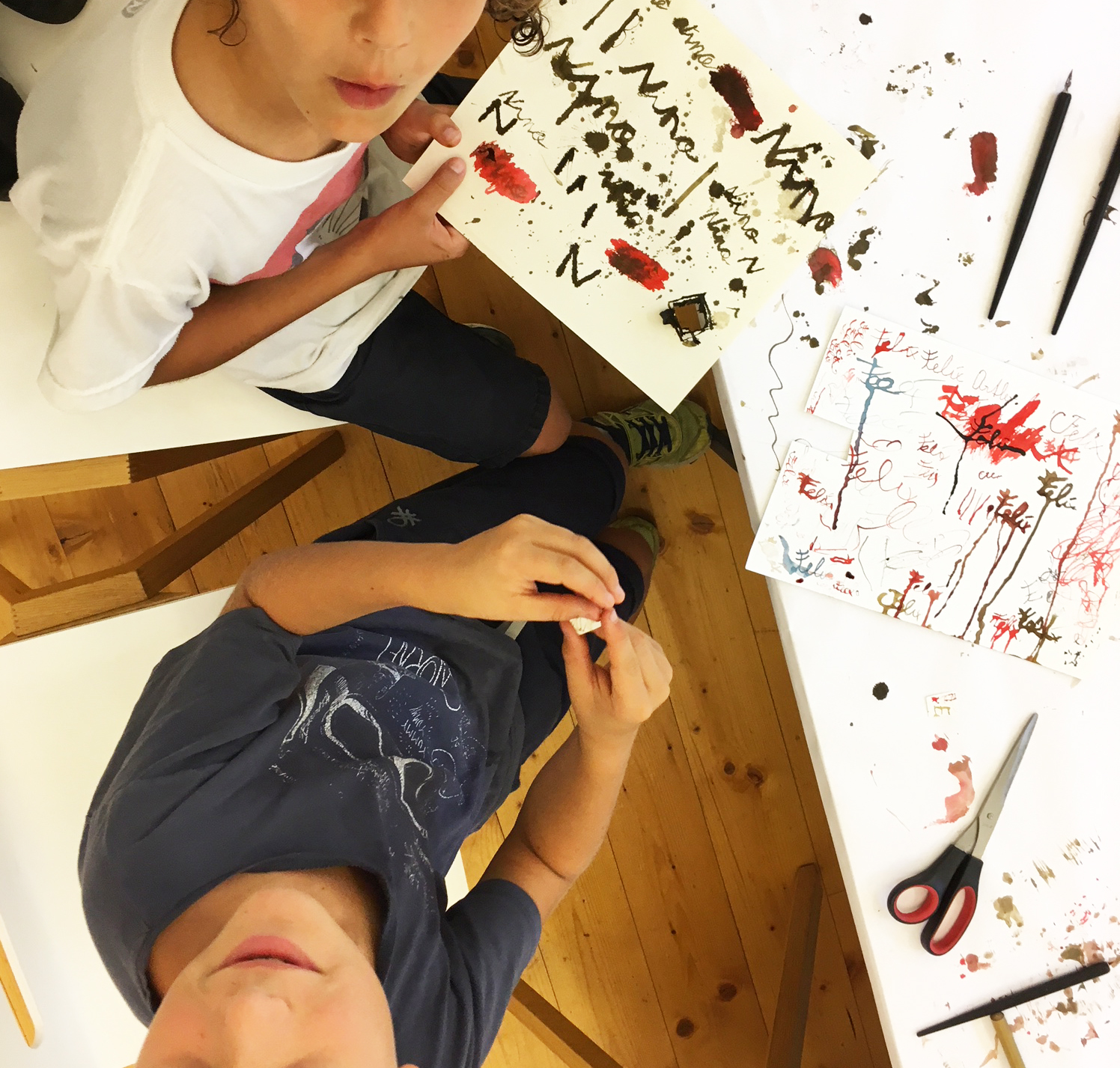 Workshop GrafiKIDS – Experimentelle Kalligrafie